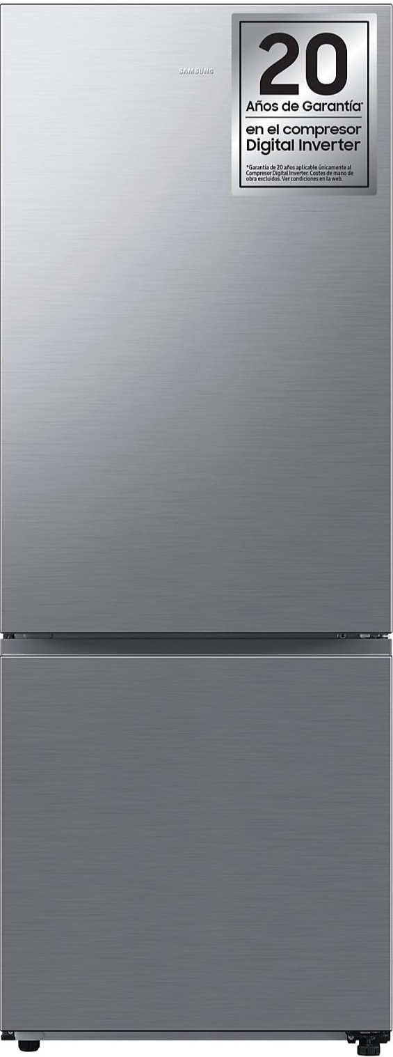 Frigorífico combi Samsung RB53DG703DS9EF, 203 x 75.9 x 71.1 cm, No Frost, clase D, 249 kWh año, 35dB, 538 litros, All Around Cooling, Inverter, reversibles, WiFi, display interno, inox
